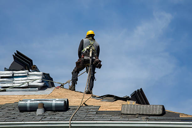 Professional Flat Roof Repair technician working in Brilliant, OH